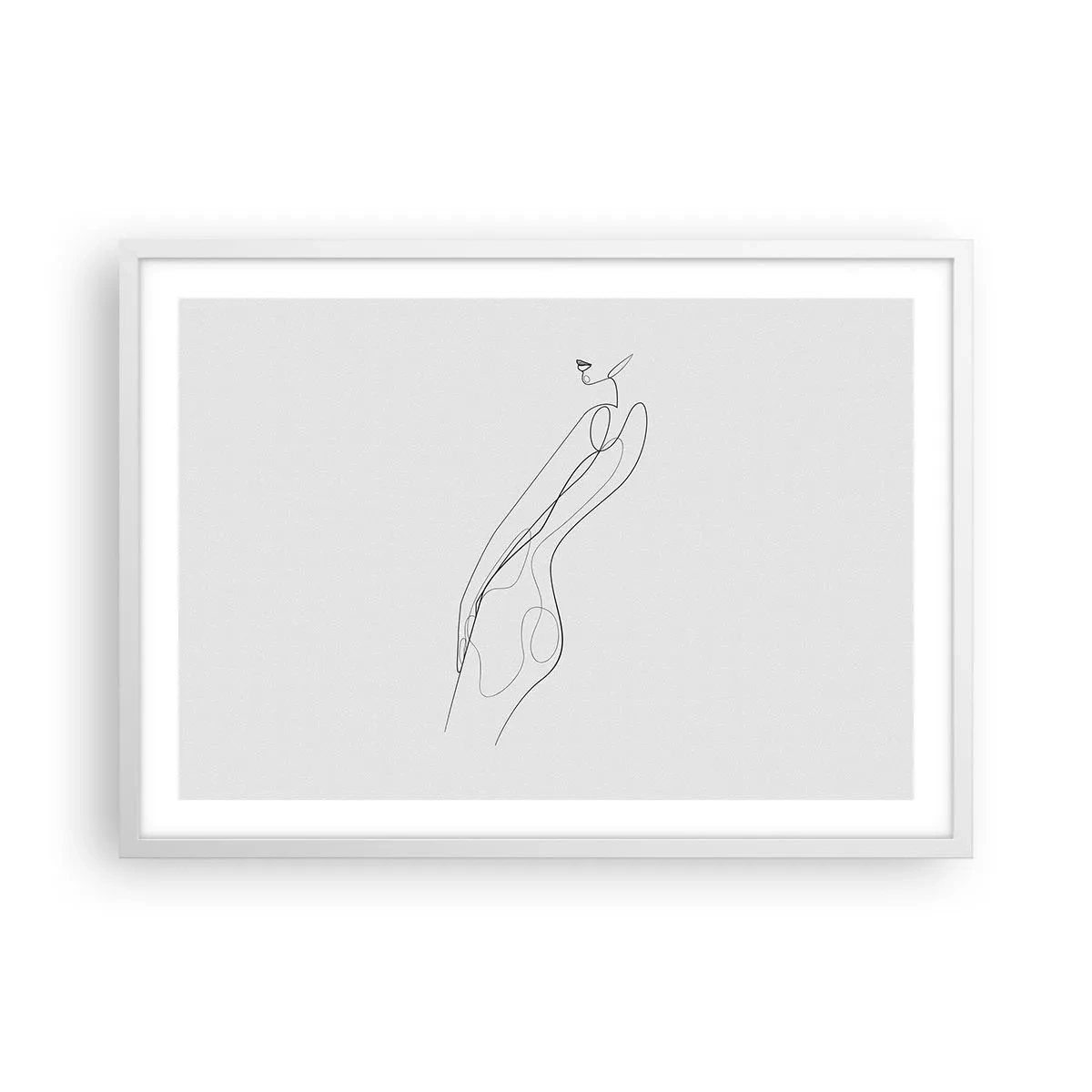 Affisch i vit ram - Bara en utfästelse - 70x50 cm