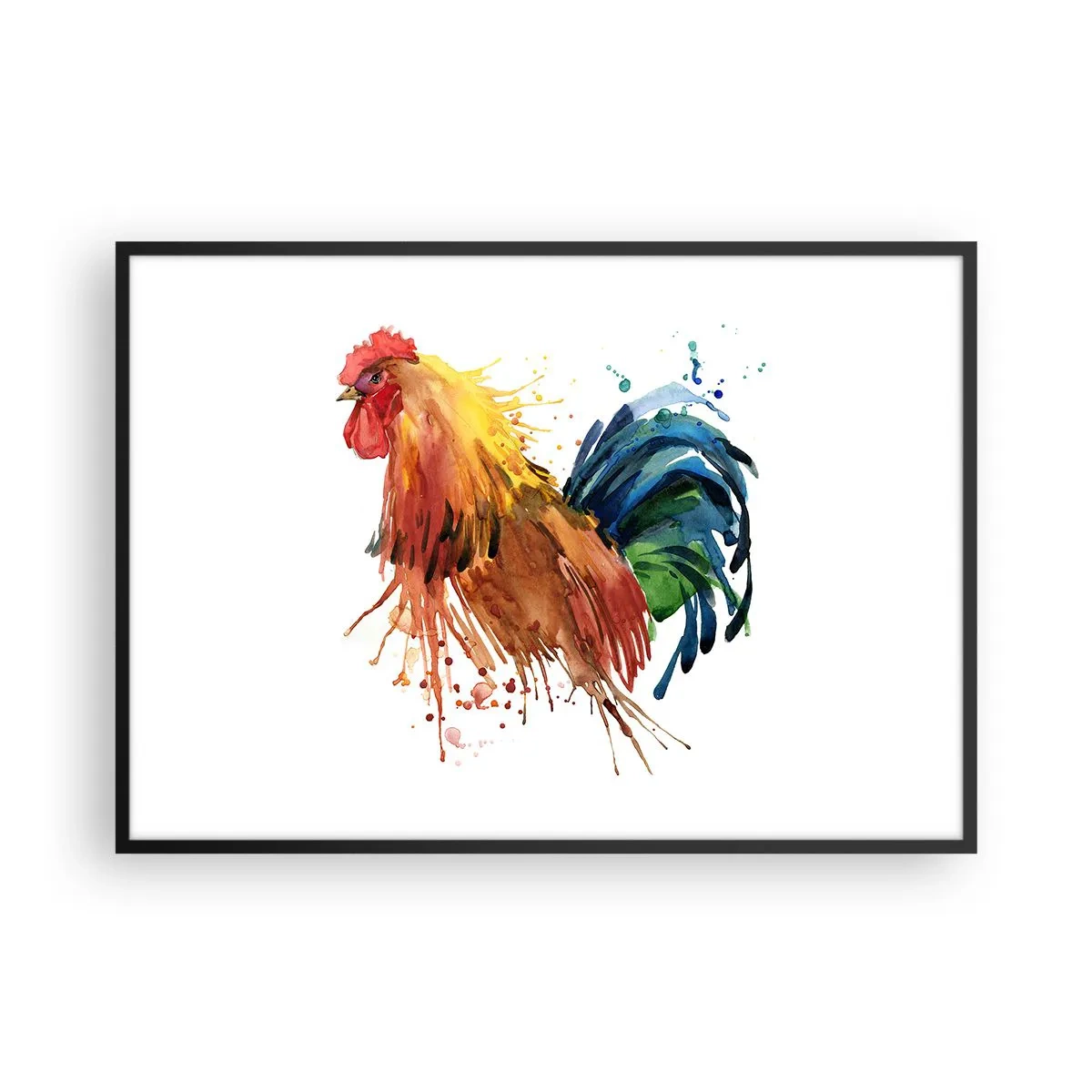 Affisch i svart ram - Kungliga kläder, kunglig stolthet - 100x70 cm