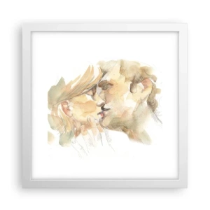 Affisch i vit ram - Upphittad hälft? - 30x30 cm