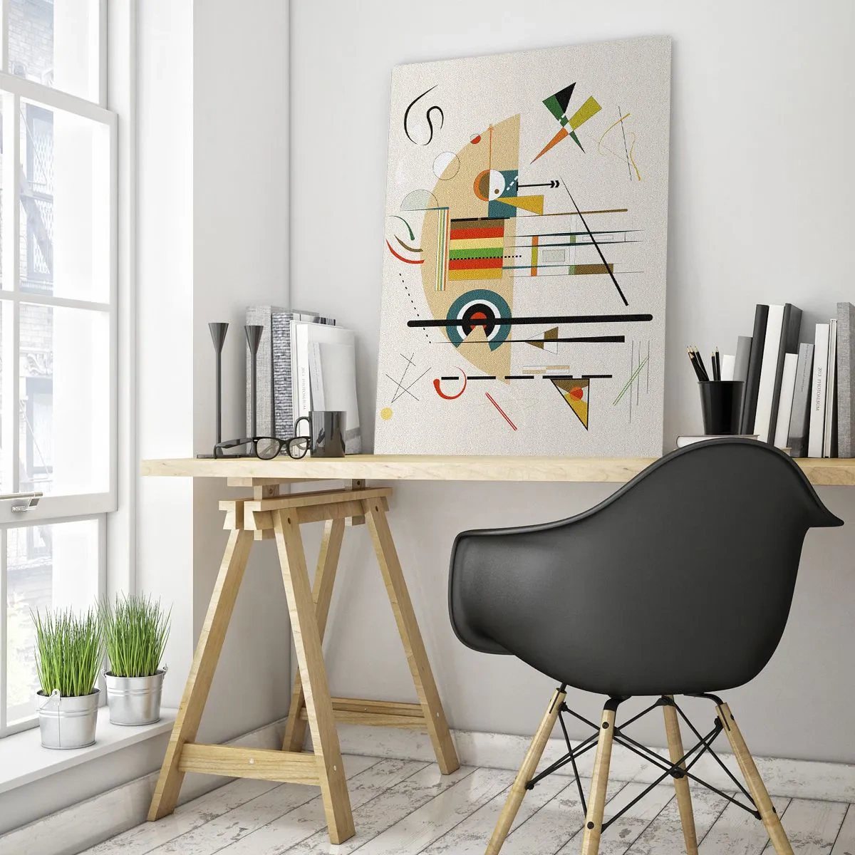 Glastavla - Bild på glas - Så världen skrattar - 50x70 cm