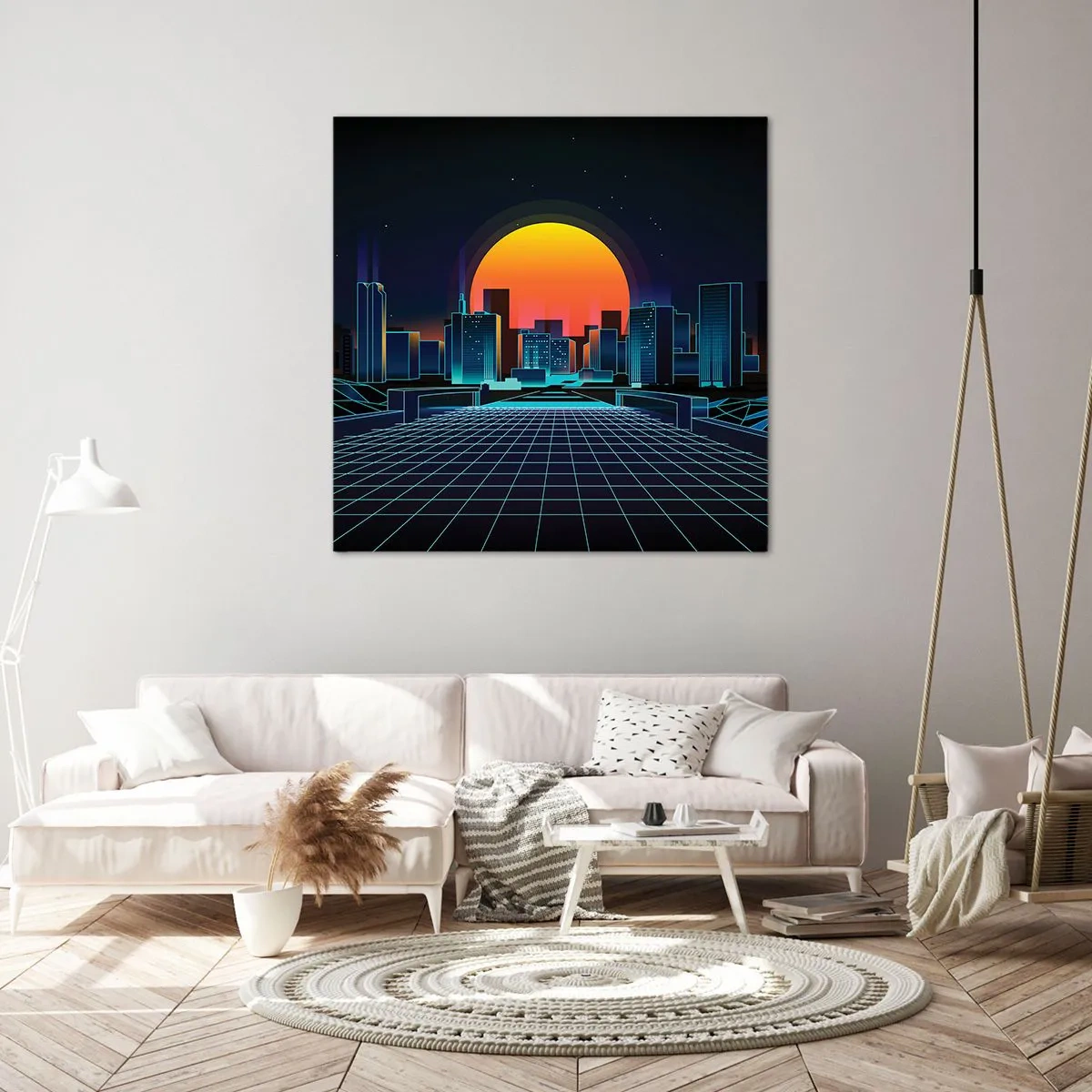 Canvastavla - Bild på duk - Vill du fortfarande till verkligheten? - 50x50 cm
