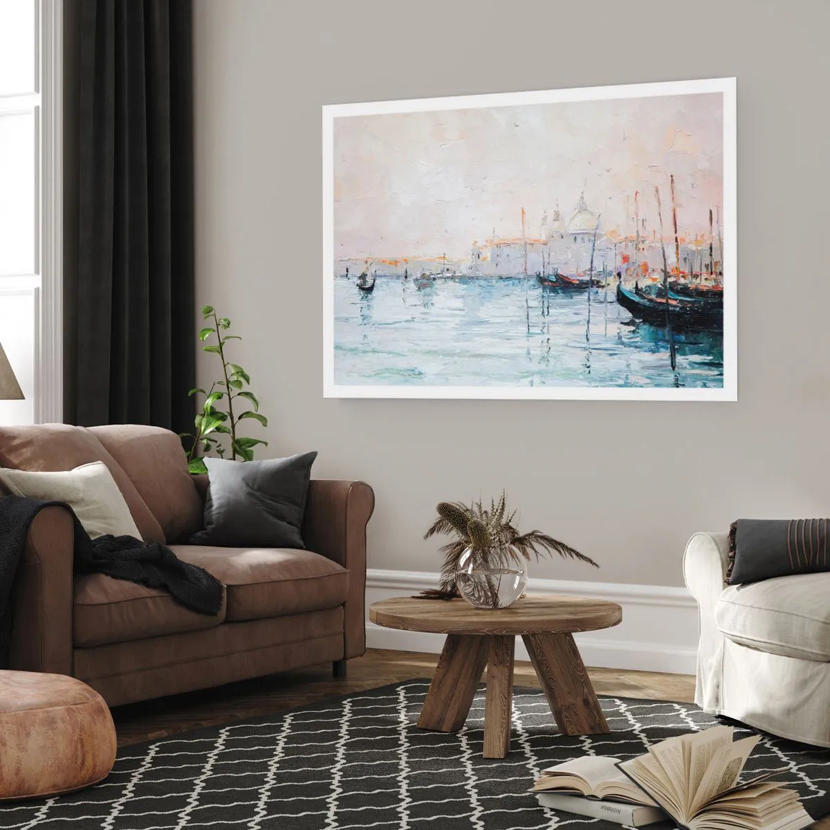 Affisch - Bortom vatten, bortom dimma - 91x61 cm