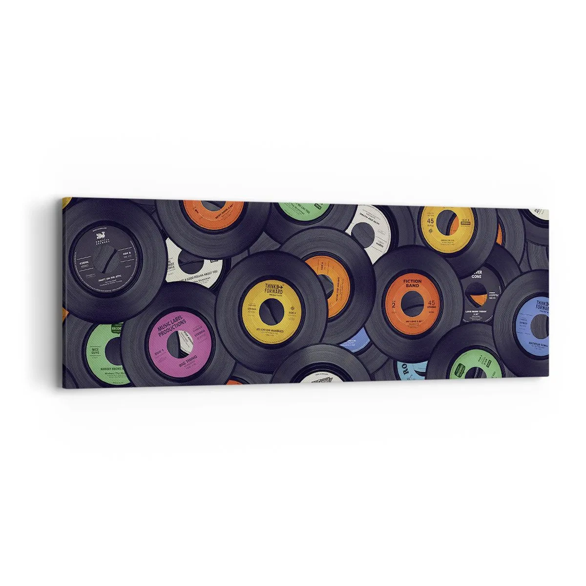 Canvastavla - Bild på duk - Klassikens färger - 90x30 cm