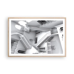 Affisch i ram av ljusek - Rummets paradoxer - 91x61 cm