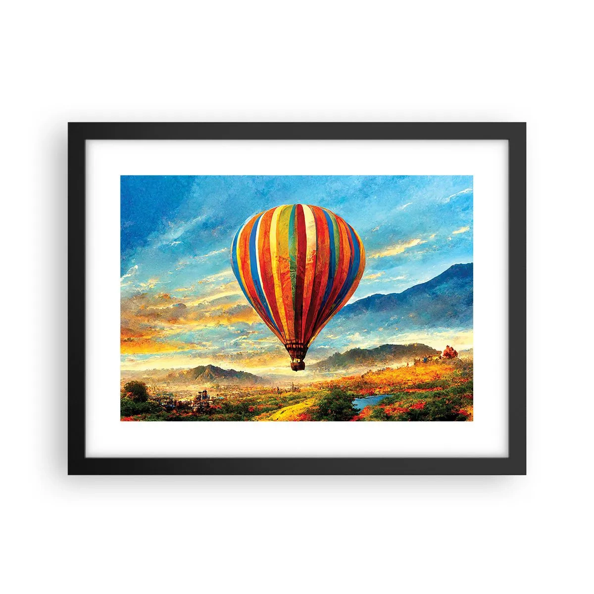 Affisch i svart ram - I tystnad ser man mer - 40x30 cm