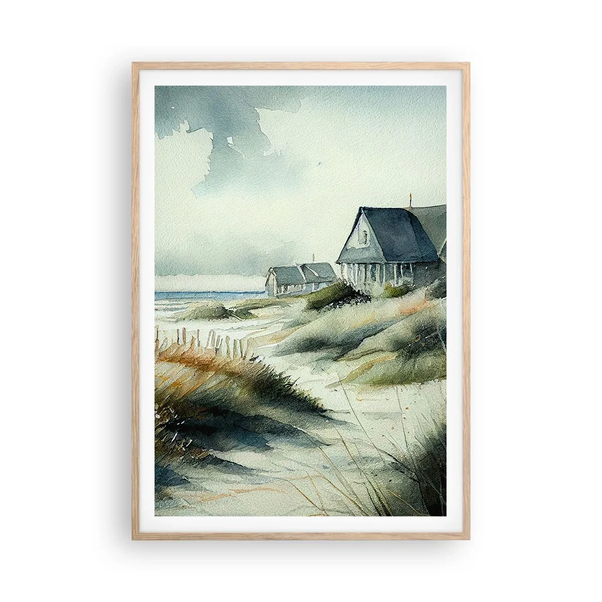 Affisch i ram av ljusek - Borta från liv och rörelse - 70x100 cm