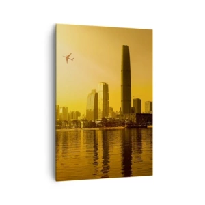 Canvastavla - Bild på duk - Gyllene staden - 70x100 cm
