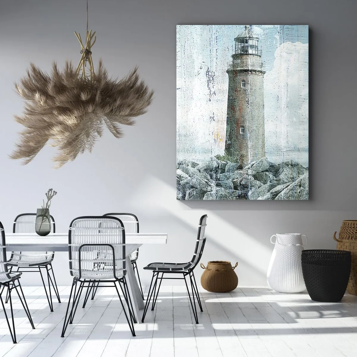 Canvastavla - Bild på duk - På gammalt trä - 50x70 cm