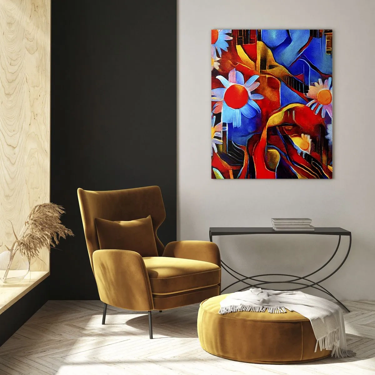 Glastavla - Bild på glas - Livets färger - 50x70 cm