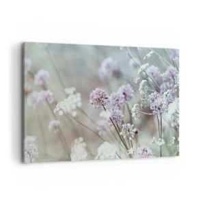 Canvastavla - Bild på duk - Söta örtfiligraner - 120x80 cm