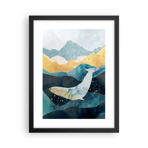 Affisch i svart ram - Norra halvklotets kalla skönhet - 30x40 cm