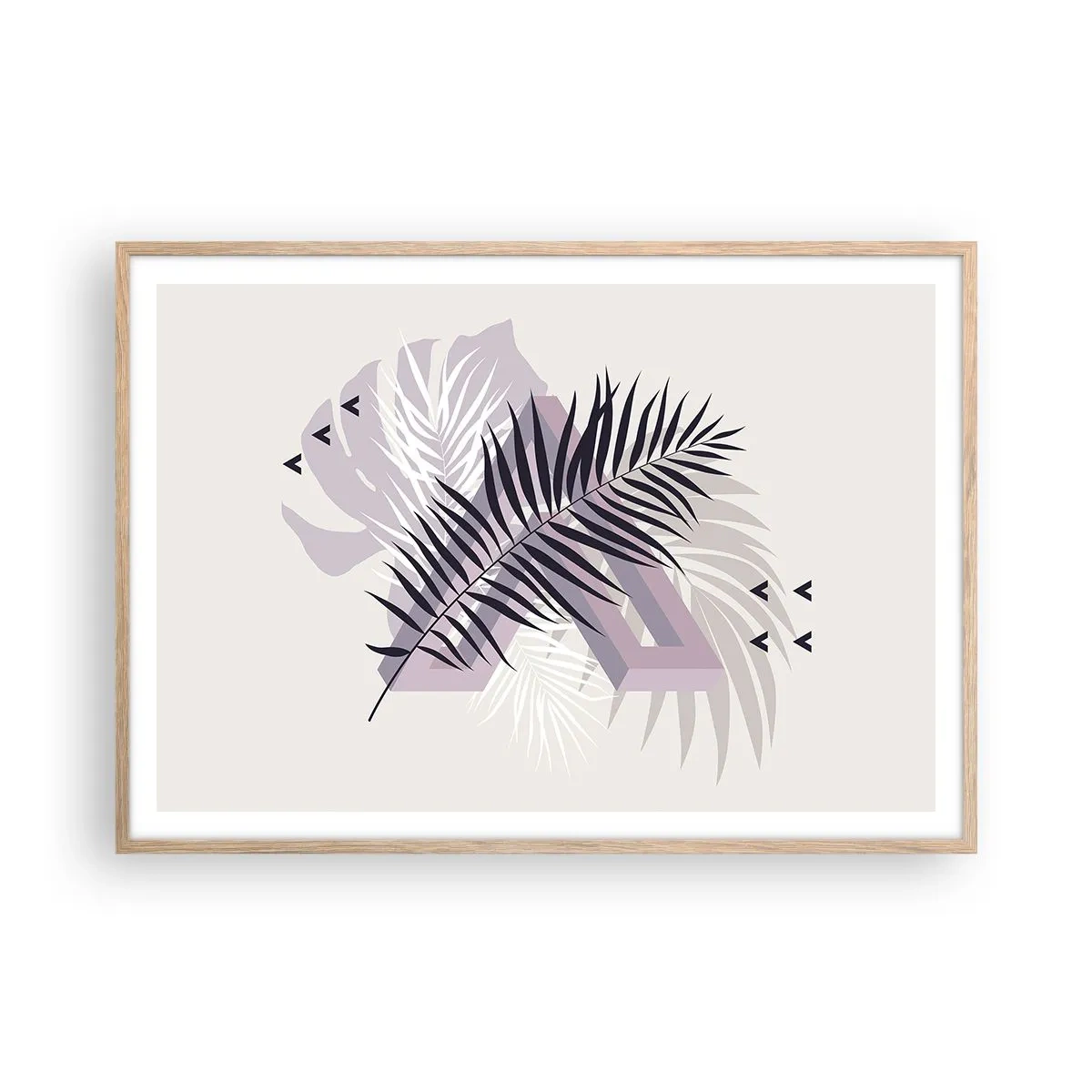 Affisch i ram av ljusek - Skuggans skugga - 100x70 cm