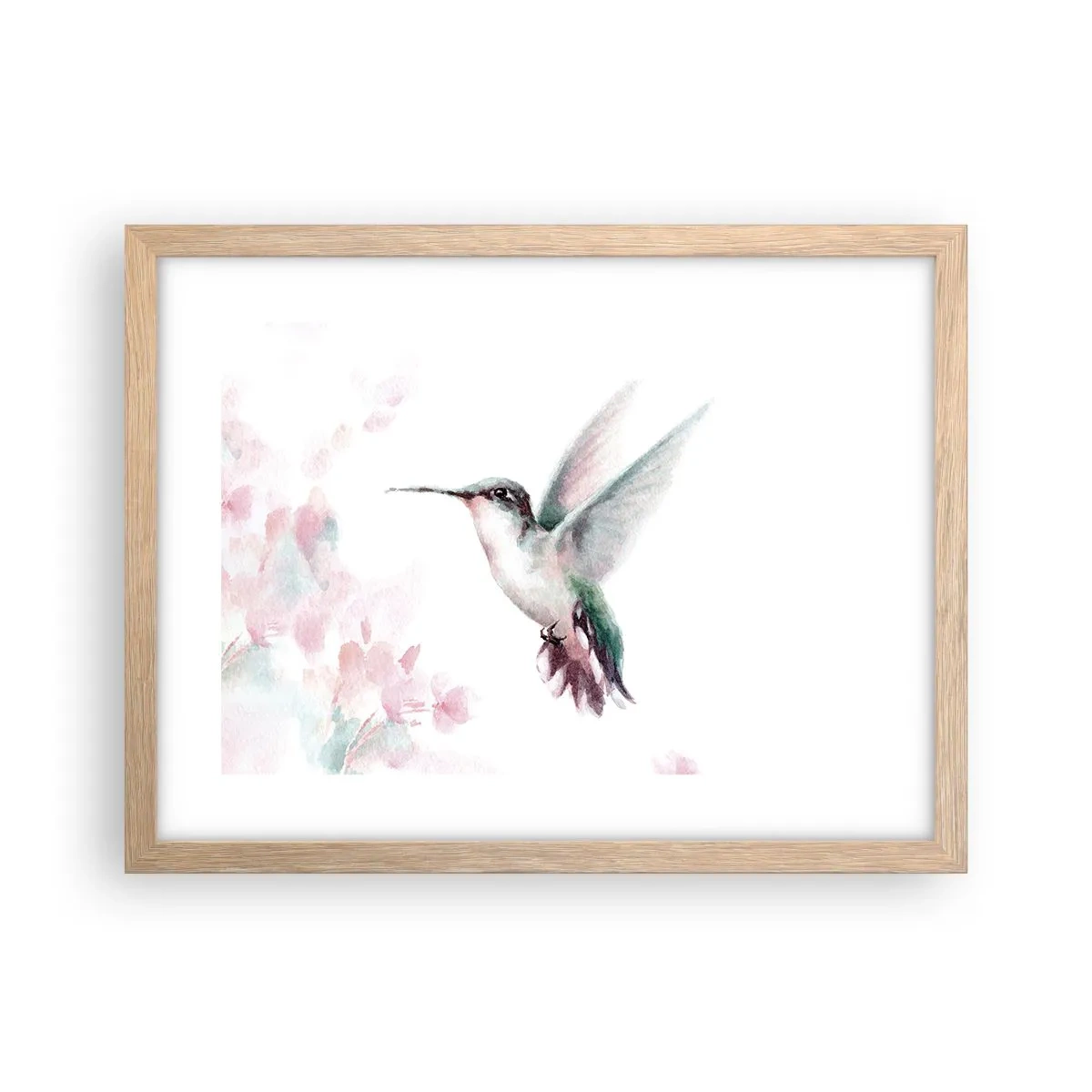 Affisch i ram av ljusek - Fångad flaxande - 40x30 cm