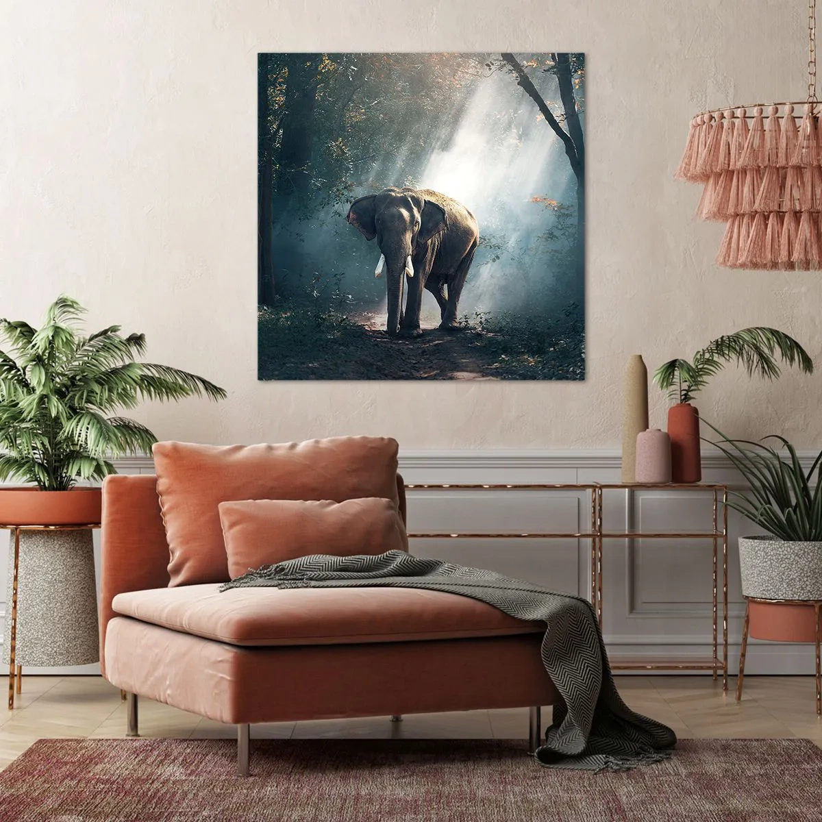 Canvastavla - Bild på duk - Lugn promenad - 40x40 cm