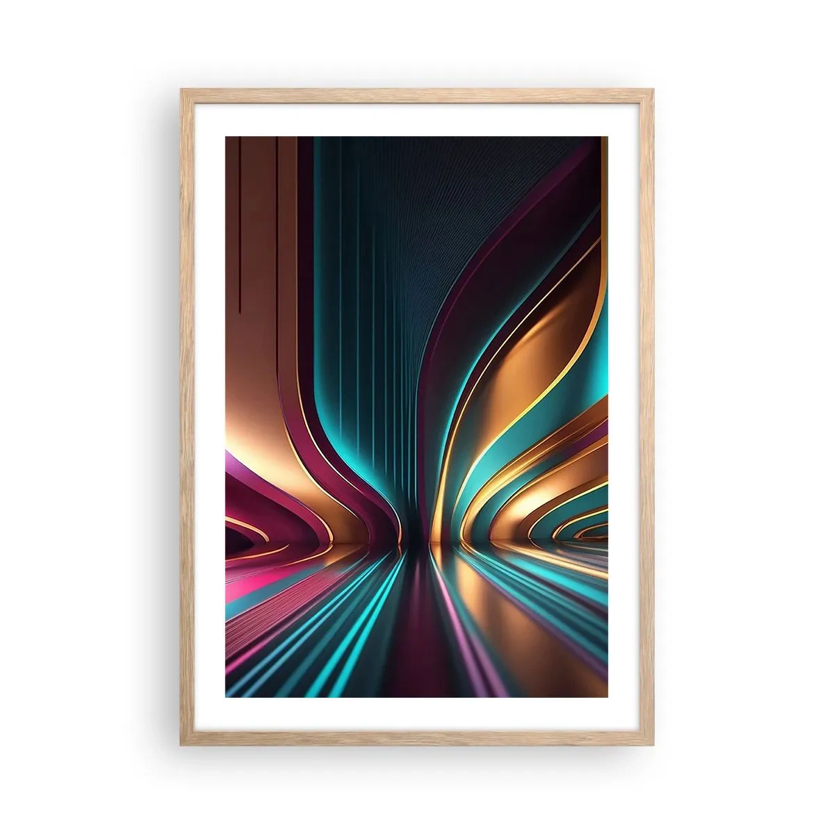 Affisch i ram av ljusek - Ljusets arkitektur - 50x70 cm