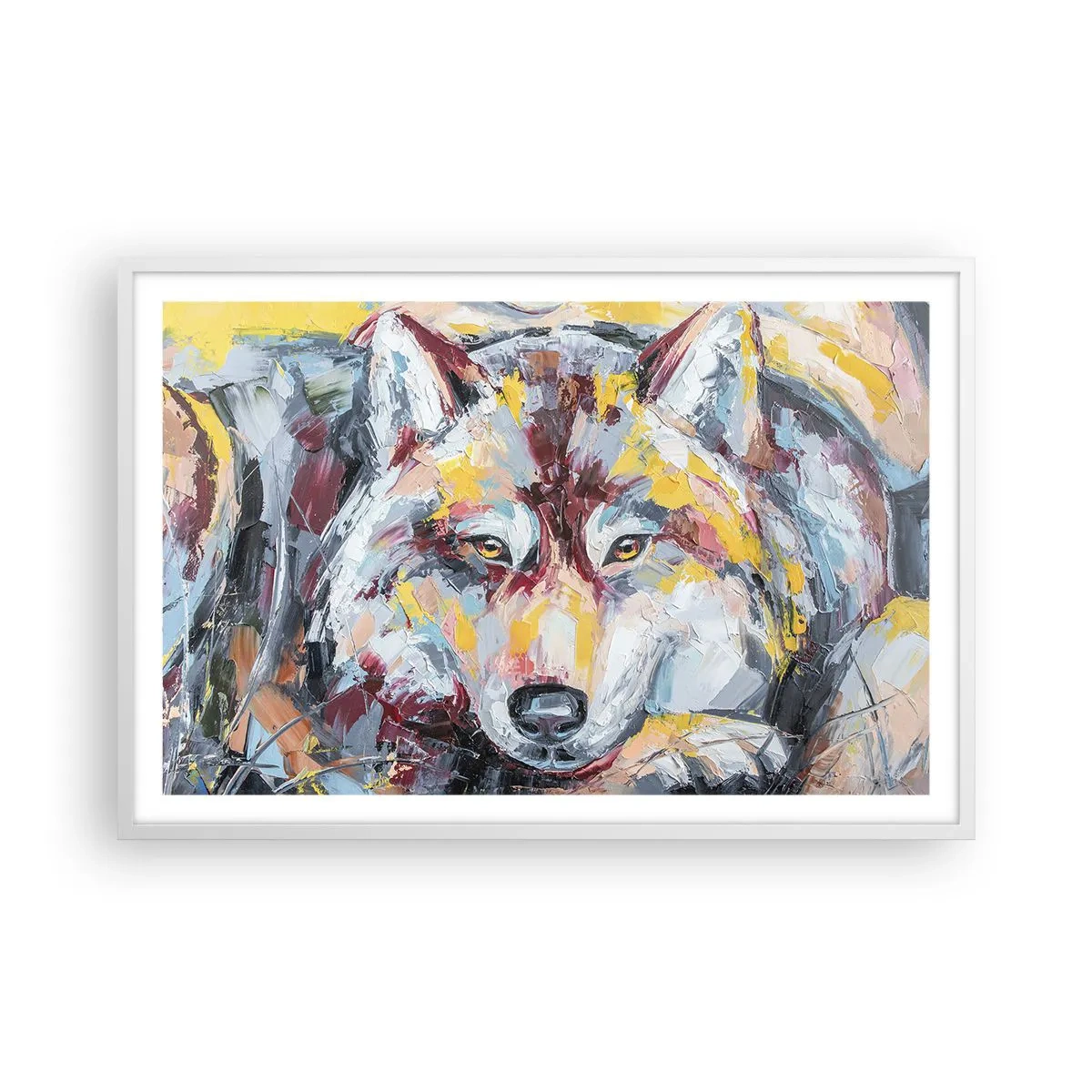 Affisch i vit ram - Lugnt bland de närmsta - 91x61 cm