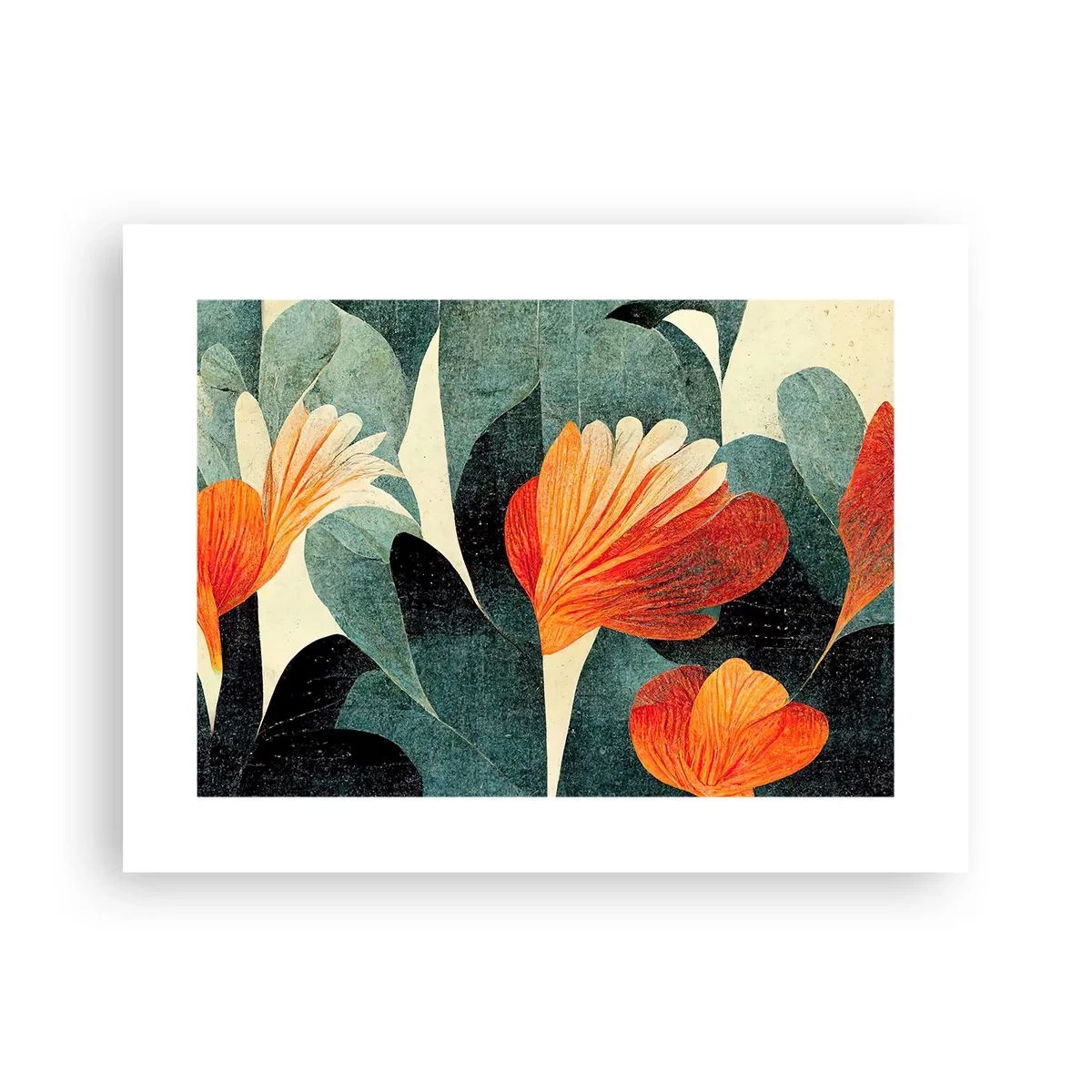 Affisch - Värmen i tropikerna och svalkan i grönskan - 40x30 cm