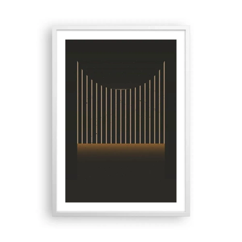 Affisch i vit ram - Utforska mörkret - 50x70 cm