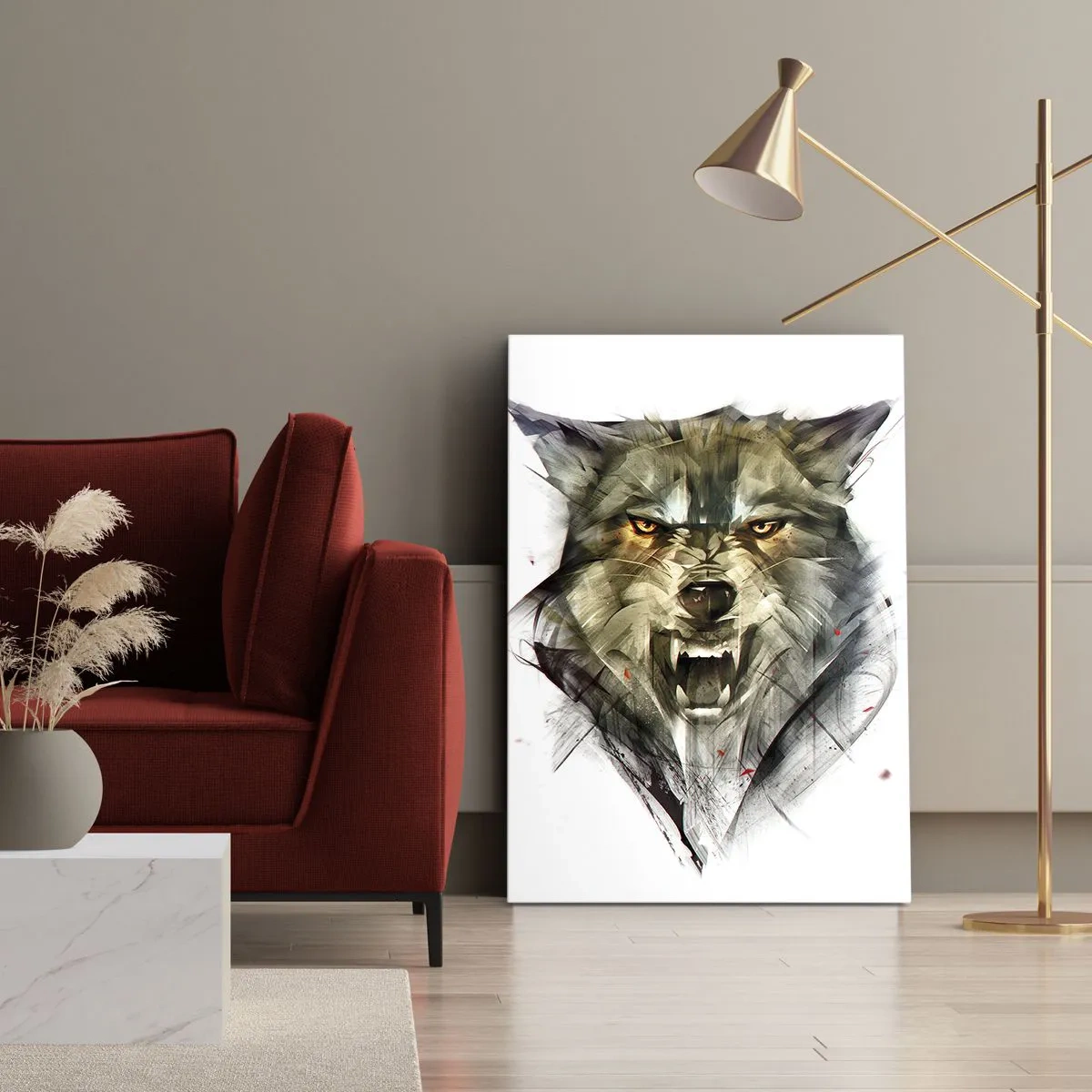 Canvastavla - Bild på duk - Stå stilla! - 50x70 cm