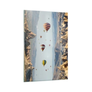 Glastavla - Bild på glas - Här är allt möjligt - 70x100 cm