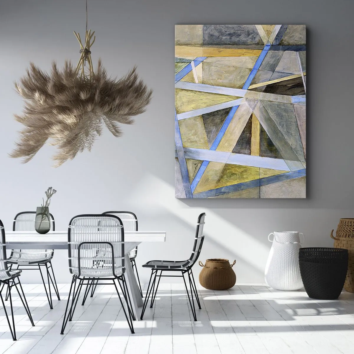 Canvastavla - Bild på duk - Rakt fram eller diagonalt? - 55x100 cm