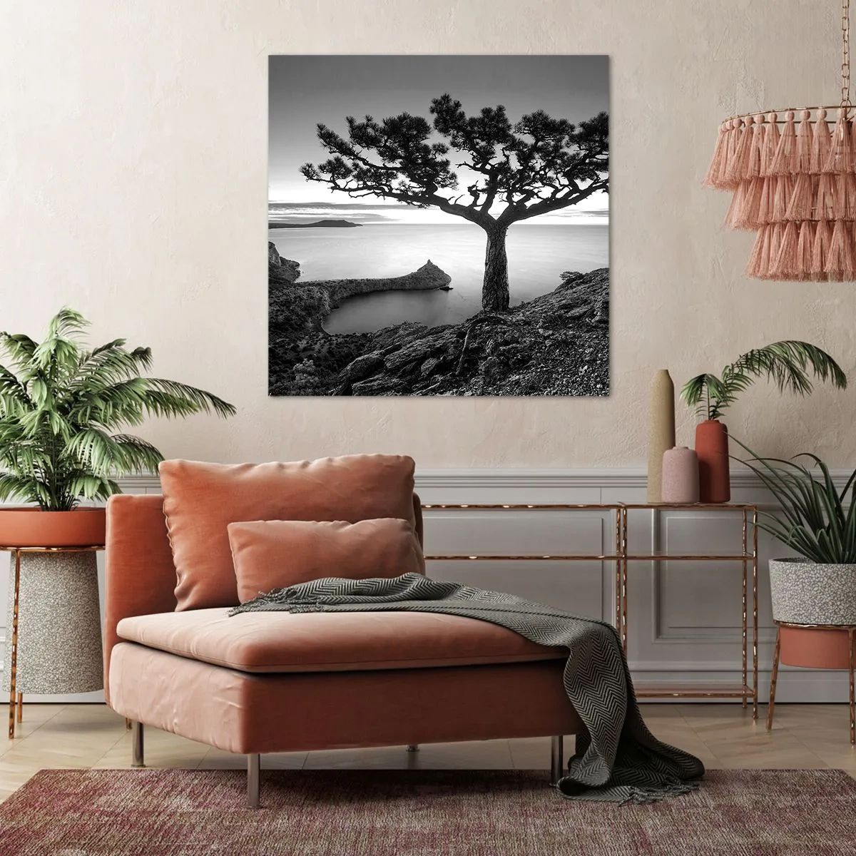 Canvastavla - Bild på duk - Ro enda fram till horisonten - 70x70 cm