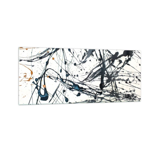 Glastavla - Bild på glas - Med eller utan någon mening? - 100x40 cm