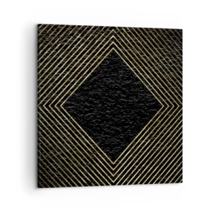 Canvastavla - Bild på duk - Geometri i glamourstil - 60x60 cm