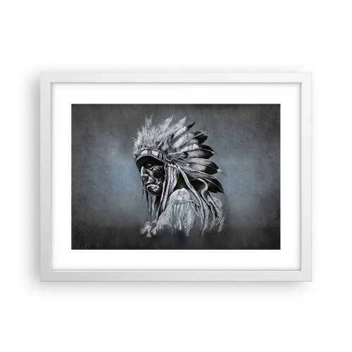 Affisch i vit ram - Tillbaka till rötterna - 40x30 cm