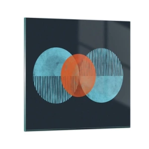 Glastavla - Bild på glas - Symmetrisk komposition - 50x50 cm