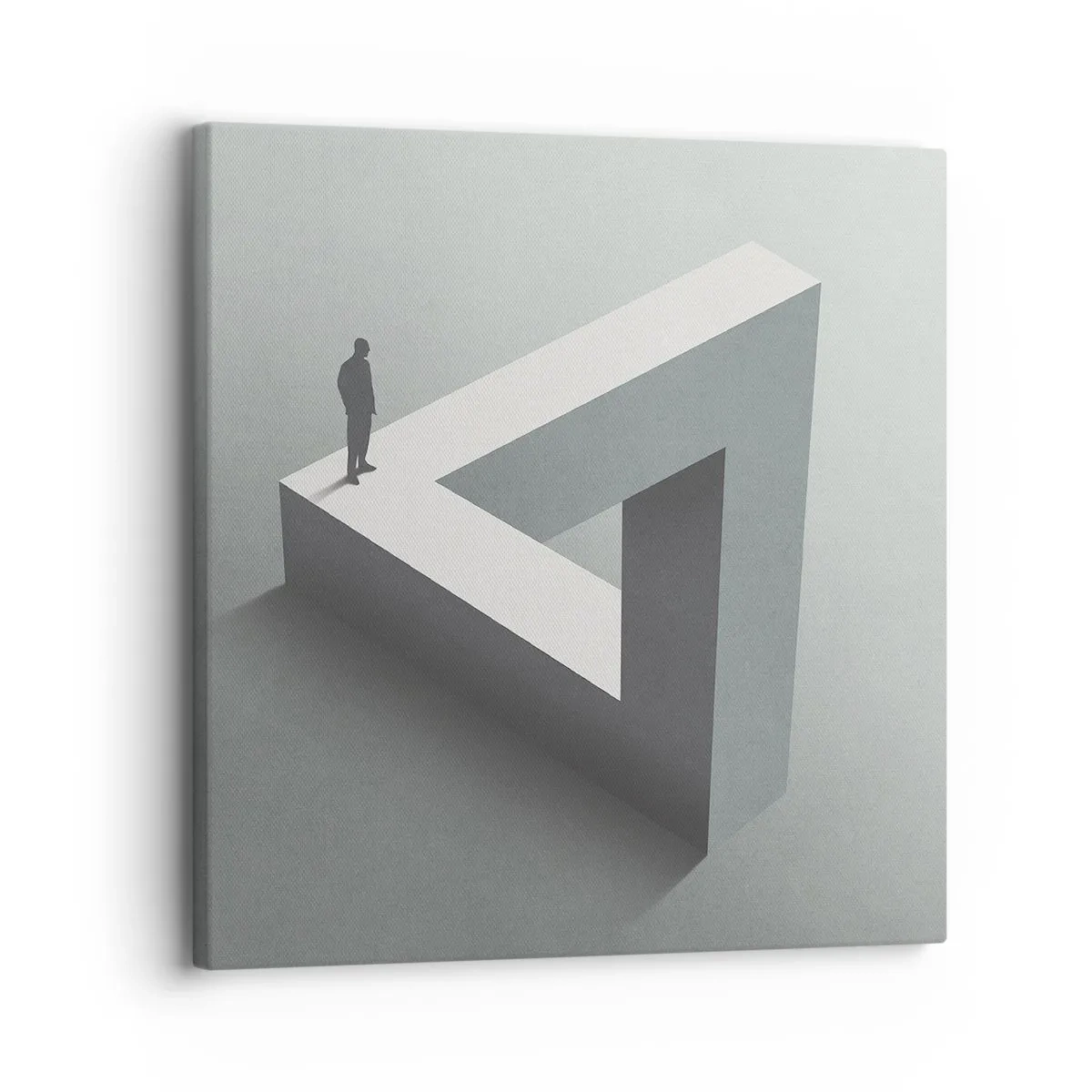 Canvastavla - Bild på duk - Och ändå möjligt - 30x30 cm