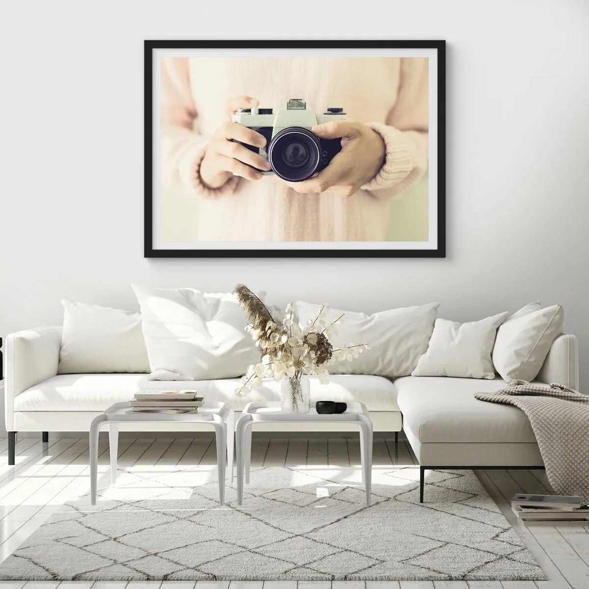 Affisch i svart ram - För att veta mer... - 50x40 cm