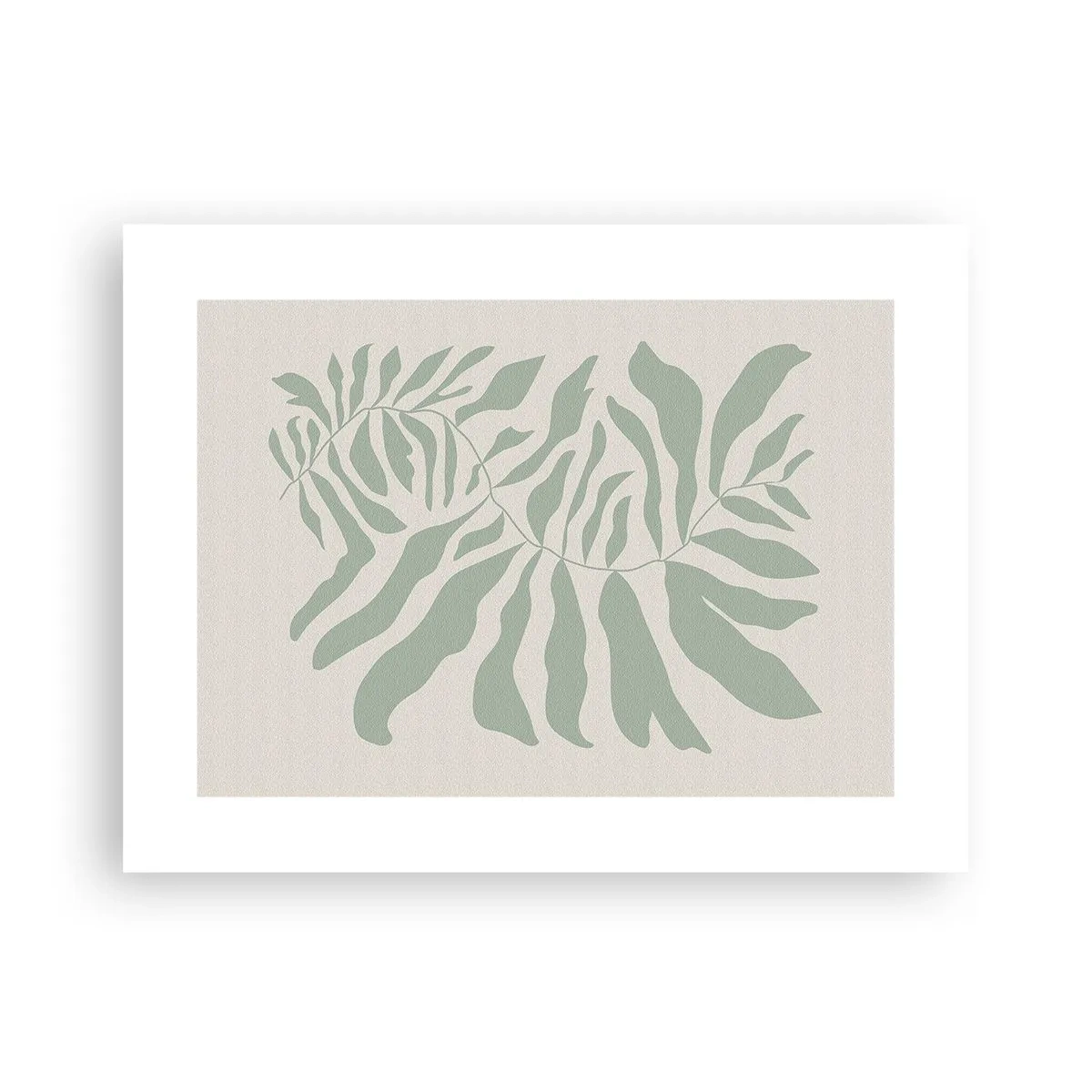 Affisch - Smaragdgrön gren - 40x30 cm