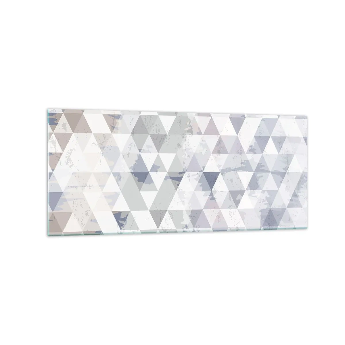 Glastavla - Bild på glas - Trianglar - 120x50 cm