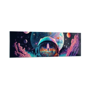 Glastavla - Bild på glas - Filosofer har aldrig drömt - 160x50 cm