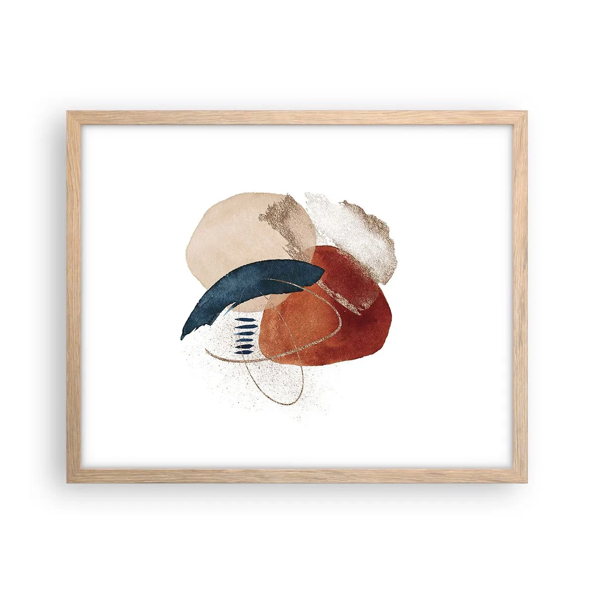 Affisch i ram av ljusek - Oval komposition - 50x40 cm