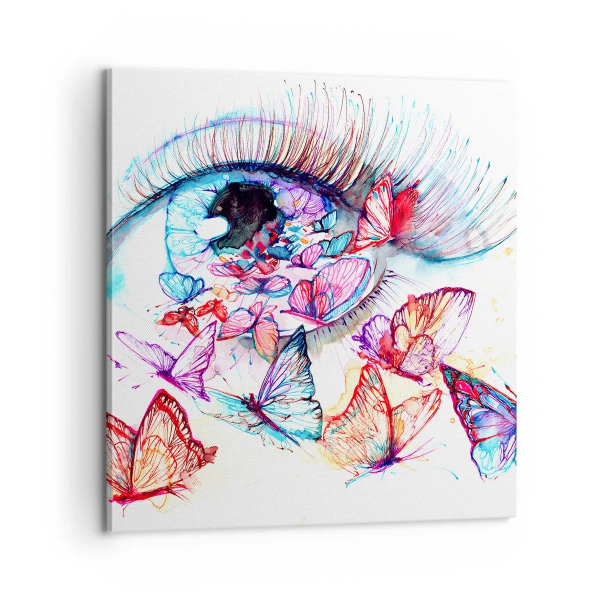 Canvastavla - Bild på duk - Ögonens sagolika charm - 60x60 cm