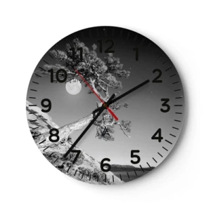 Väggklocka - Klocka på glas - Segerrik kämpe - 30x30 cm