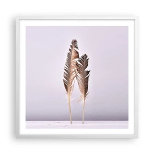 Affisch i vit ram - Mot intet - 60x60 cm