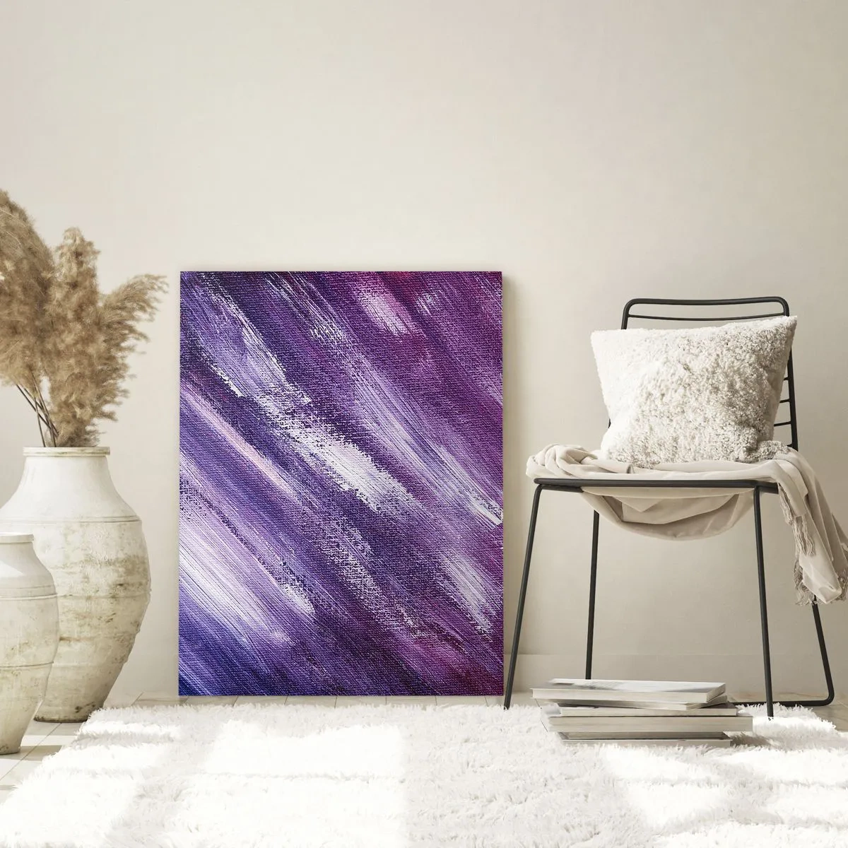 Glastavla - Bild på glas - När solig vind blåser - 50x70 cm
