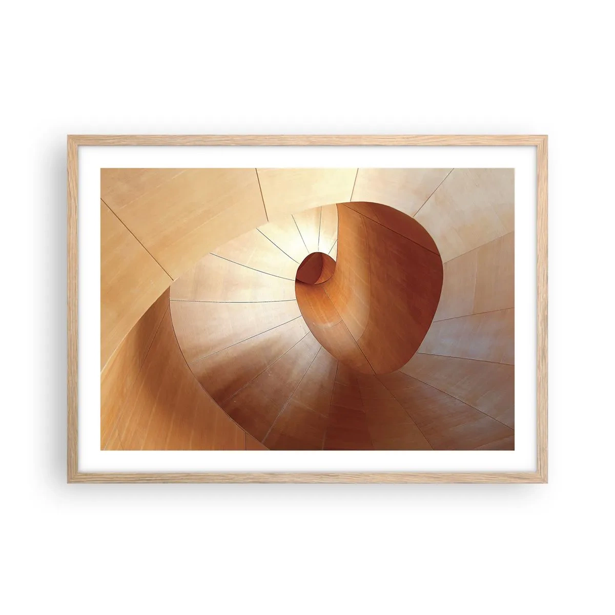 Affisch i ram av ljusek - Arkitektonisk serpentin - 70x50 cm