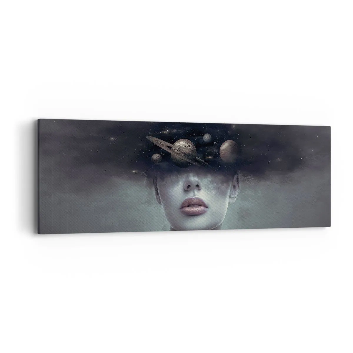 Canvastavla - Bild på duk - Och planeterna blir galna... - 90x30 cm