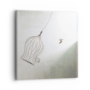 Canvastavla - Bild på duk - I sitt esse - 30x30 cm