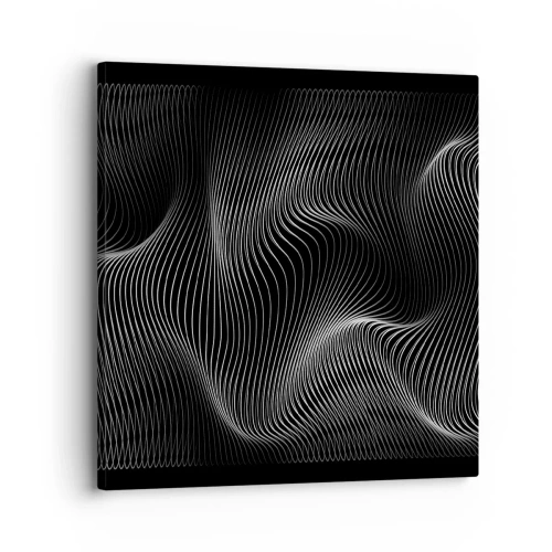 Canvastavla - Bild på duk - Ljusets dans i rymden - 30x30 cm