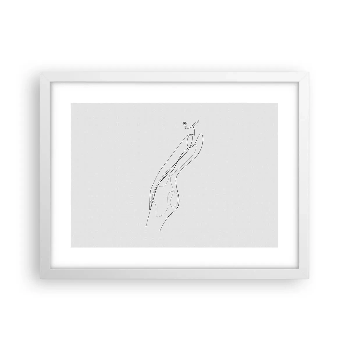Affisch i vit ram - Bara en utfästelse - 40x30 cm