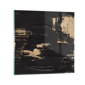 Glastavla - Bild på glas - Ett spår av beröring - 30x30 cm