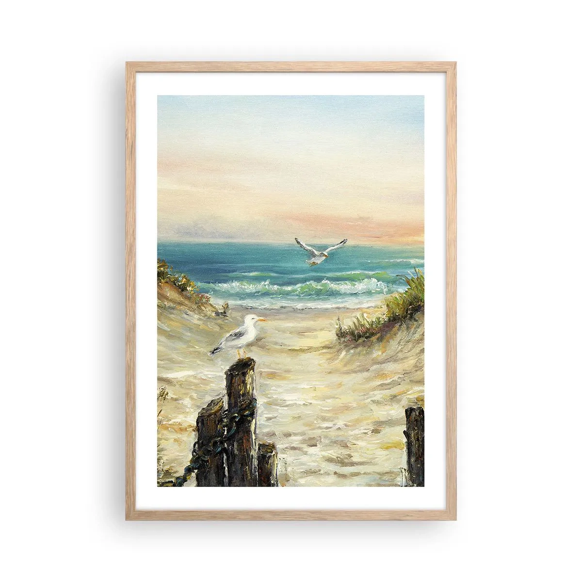 Affisch i ram av ljusek - Vindstilla - 50x70 cm