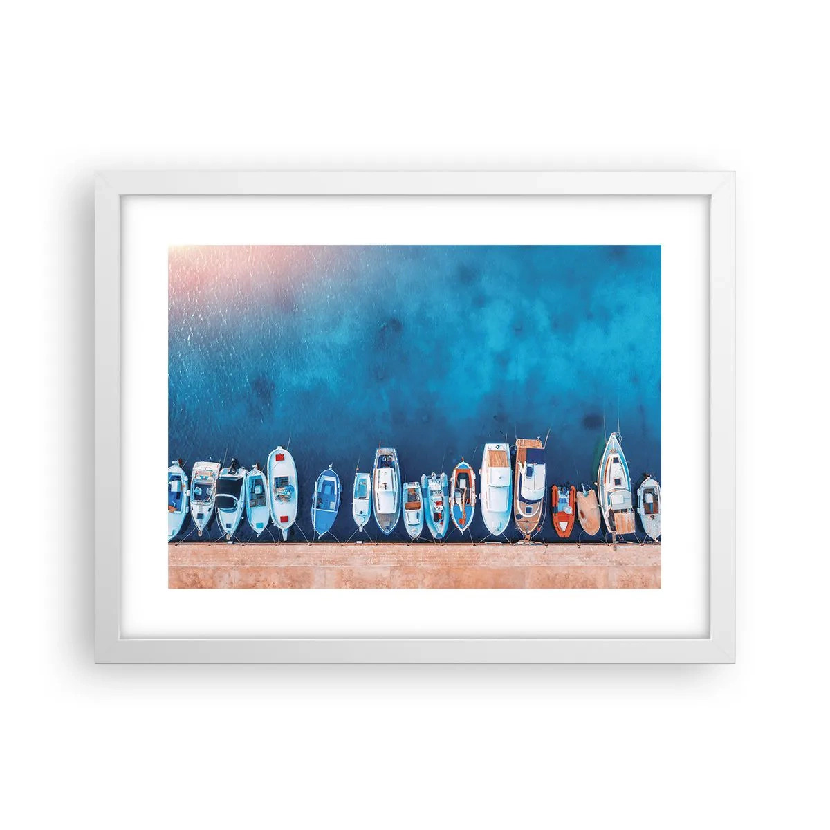 Affisch i vit ram - I en rad - 40x30 cm