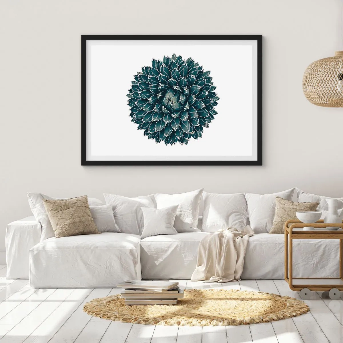 Affisch i svart ram - Öknens stjärna - 100x70 cm