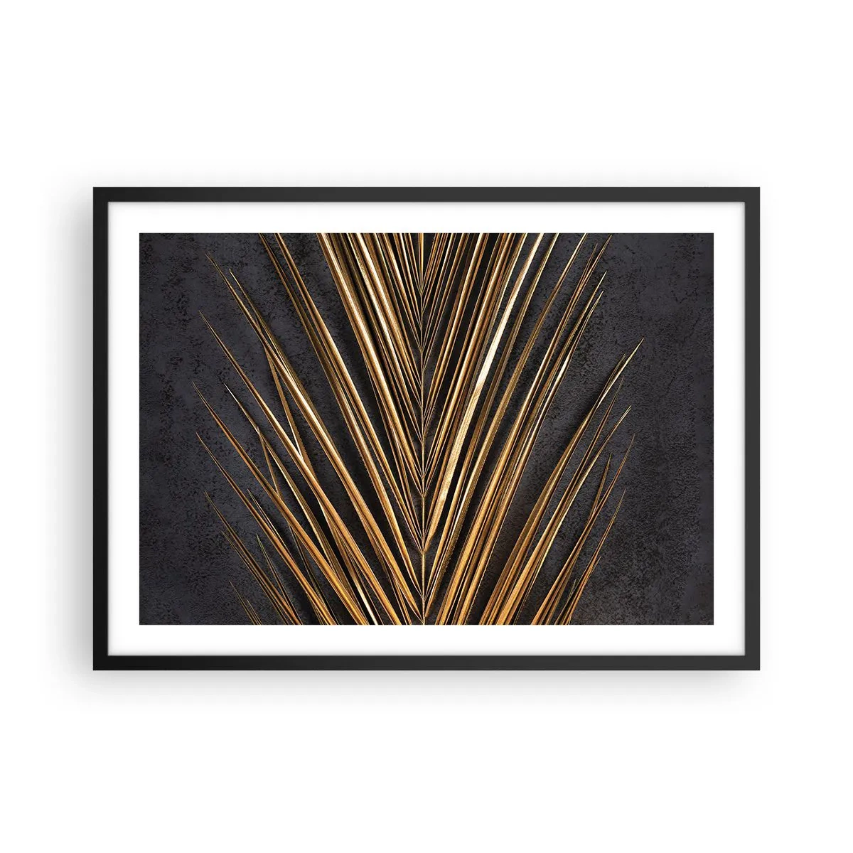 Affisch i svart ram - Tropikens guld - 70x50 cm